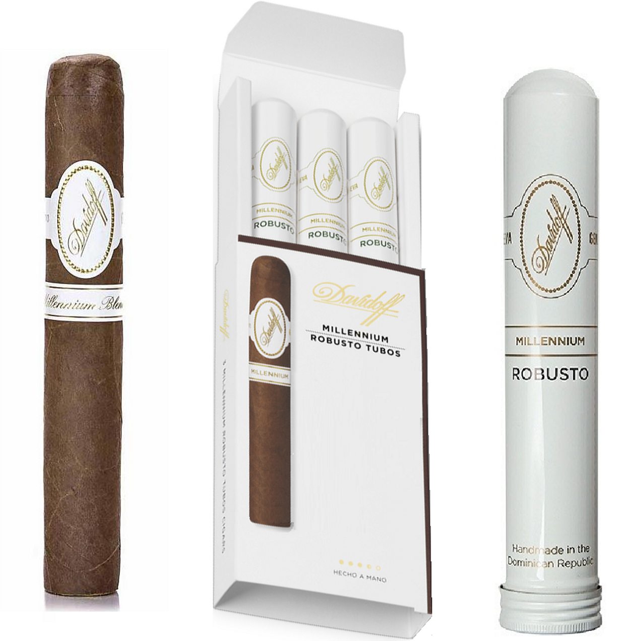 大卫杜夫千禧罗布图铝管 Davidoff Millennium Blend Robusto Tubos 雪茄